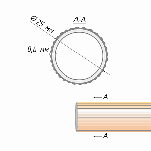 изображение труба рифленая 25 мм на olexdeco.ru