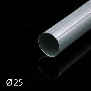 Труба ø25 мм стальная L=4 м для рулонной шторы (Металл)