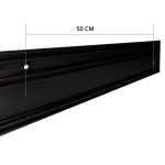 Профиль трехрядный «Верона» (На отрез с отв. L=6 м Черный)