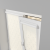 Рулонная штора «UNI 1» фурнитура Белая. Ткань коллекции «Пандора» Жемчуг глянец