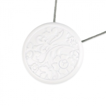 изображение клипса магнитная «ривьера» ø6 см для легкого и среднего веса штор с тросом 38 см на olexdeco.ru