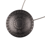 Магнит для штор «Стаккини» ø7 см для тяжелого веса штор с тросом 30 см (ЧМ)