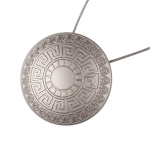 Магнит для штор «Стаккини» ø7 см для тяжелого веса штор с тросом 30 см (ХМ)