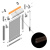 фото профиль дополнительный высокий для с-образной направляющей uni 2 алюминиевый l = 4 м коричневый в интернет-магазине Олексдеко