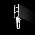 Бегунок «Х-образный» с крючком (упак 100 шт Черный)