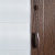 Рулонная штора «Мини День-Ночь» фурнитура Коричневая. Ткань коллекции «Саванна» Белый