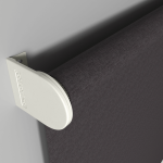 Рулонная штора «Moncada» ø38 фурнитура Белая. Ткань коллекции «Тэсиро» Каменая