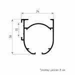 Профиль «Милан» (Упак. L= 6 м Белый)