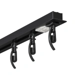 Алюминиевый потолочный карниз «Гипс соло» Черный (340 см ролик)