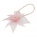 Клипса магнитная «Лилия» размер 15 см для легкого веса штор со шнуром 38 см (Пастельно-розовый)