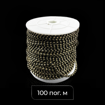 Цепь управления металлическая 4,5х6,0 мм Антик (Бобина 100 п.м.)