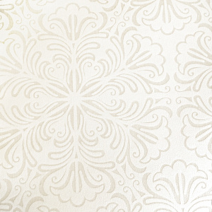 Рулонная штора «Мини» фурнитура Белая. Ткань коллекции «Пандора» Жемчуг глянец