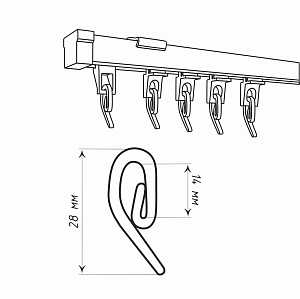 Крючок французский усиленный «Кипр»