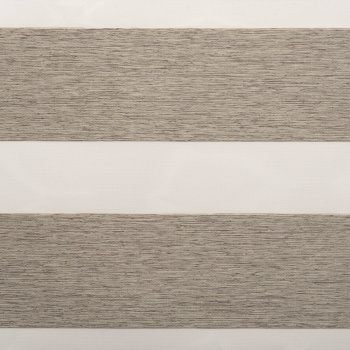 Рулонная штора «MGS День-Ночь» фурнитура Белая. Ткань коллекции «Саванна» Оливковый