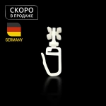 Крючок «Pin Х» поворотный с замком (упак. 100 шт Белый)