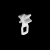 фото бегунок х-образный тефлоновый с ушком белый упак. 60 шт в интернет-магазине Олексдеко