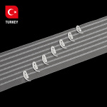 Лента шторная многокарманная бескордовая Oz-is Premium 4381 MPA (Прозрачный)