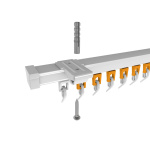 Бегунок «Big Click» в ленте упак. 10000 шт ((1000 лент) Белый)