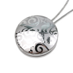 Клипса магнитная «Глория» ø4,5 см для легкого и среднего веса штор с тросом 60 см (ХМ/Х)