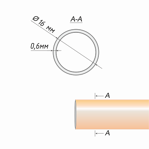 изображение труба гладкая 16 мм на olexdeco.ru