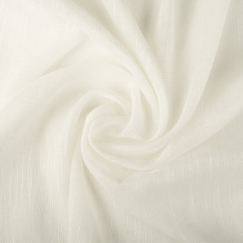 Ткань тюль для штор «Лен» Молочный