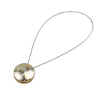 Клипса магнитная «Глория» ø4,5 см для легкого и среднего веса штор с тросом 60 см (ХМ/З)