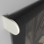 Рулонная штора «Moncada» ø38 фурнитура Белая. Ткань коллекции «Скрин Витара» Черный
