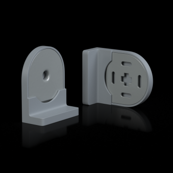 изображение кронштейны «bc» l=40 мм с заглушками для рулонной шторы на olexdeco.ru