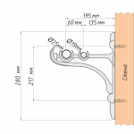 Кронштейн «Барокко II 25/19» (БЗА)