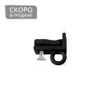 Заглушка с продольным ушком и саморезом H=8 мм (Черный)