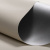 Рулонная штора «UNI 2» фурнитура Темно-серая. Ткань коллекции «Плэин» Silver Blackout Айвори
