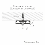 Карниз 2+1 однорядный Белый (L=150 см бегунок)