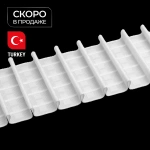 Лента шторная карандашная многокарманная складка Oz-is Premium 4428 P 1:2 (Белый)