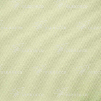 Рулонная штора «UNI 2» фурнитура Коричневая. Ткань коллекции «Пастель» Фисташка