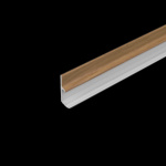Профиль дополнительный для плоской направляющей UNI 1 алюминиевый L=4 м Светлый дуб (Металл)