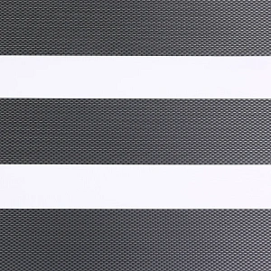 Ткань для рулонных штор «День-ночь» коллекция «Мегаполис» Черный