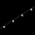 фото бегунок на шнуре ld2 «волна» с шагом 60 мм для профиля 6 мм в интернет-магазине Олексдеко
