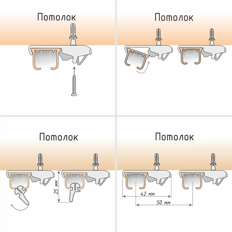 Профиль «Отель» Черный 