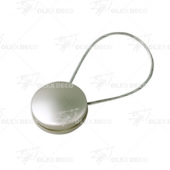 изображение клипса магнитная «рондо» ø4,5 см для легкого и среднего веса штор с тросом 20 см на olexdeco.ru