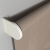 Рулонная штора «Moncada» ø38 фурнитура Белая. Ткань коллекции «Тэсиро» Бежевая