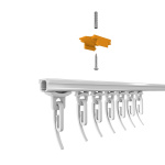 Суппорт потолочный «Римини» упак. 10 шт (Черный)