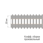 Лента шторная «Карандашная складка» 900/30/1 Бобина