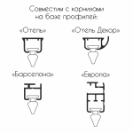 Бегунок «Rondo XL» упак.  (100 шт Черный)