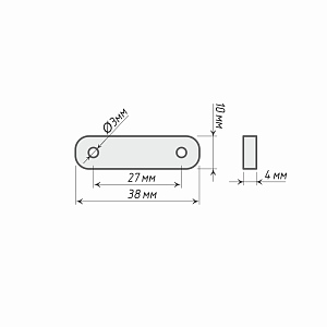 изображение утяжелитель «пластина» 13 г на olexdeco.ru