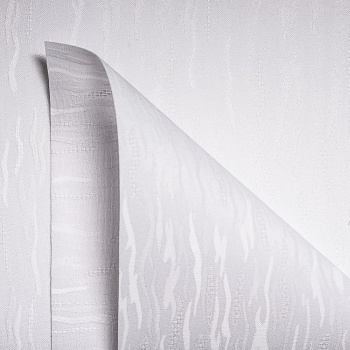 Рулонная штора «Toledo» ø28 фурнитура Белая. Ткань коллекции «Лазурь» Белая