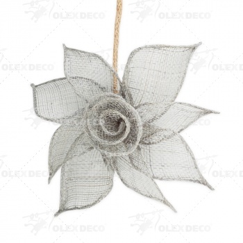 изображение клипса магнитная «лилия» размер 15 см для легкого веса штор со шнуром 38 см на olexdeco.ru