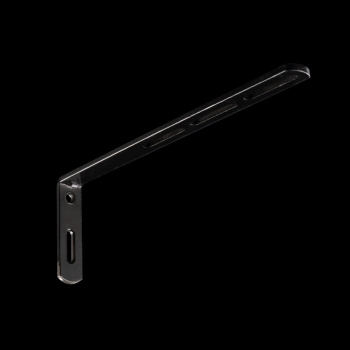 Кронштейн стеновой регулируемый 210х70х18 мм (Черный)