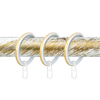 изображение кольцо 25 круглое с пластиком и крючком упак. 10 шт на olexdeco.ru