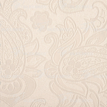 Рулонная штора «Moncada» ø38 фурнитура Белая. Ткань коллекции «Арабеска» Кремовая