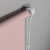 Рулонная штора «Стандарт» фурнитура Белая. Ткань коллекции «Плэин» Розовый